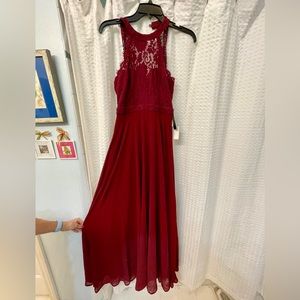 Lulus formal dress, maroon, size XS, brand new